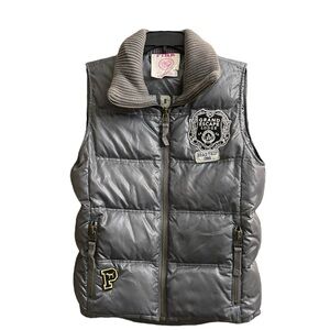 Victoria’s Secret “Pink” Down Puffer SZ XS Grand Escape Lodge Rd. Trip 1986 Vest